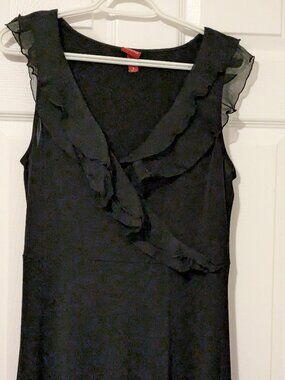 Merona sleeveless crossover ruffled v-neck dress size small